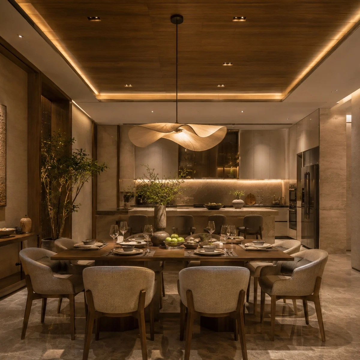 Pardos Sakura Sector 90 Gurgaon dining kitchen and hall area
