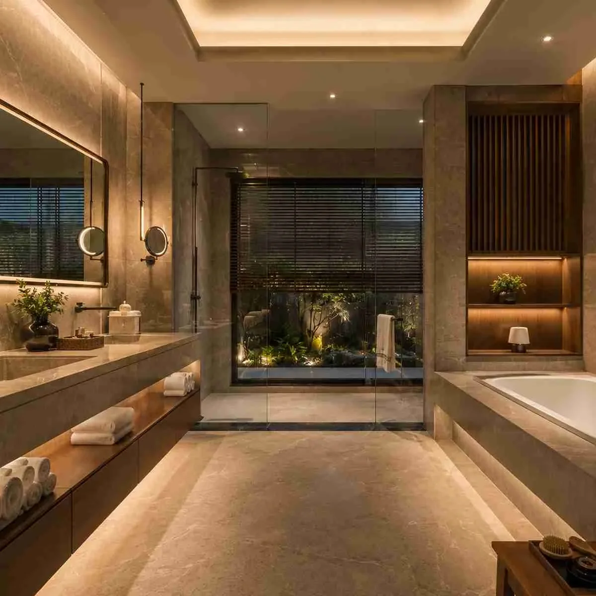 Pardos Sakura Sector 90 Gurgaon washroom with Indo-Japanese theme
